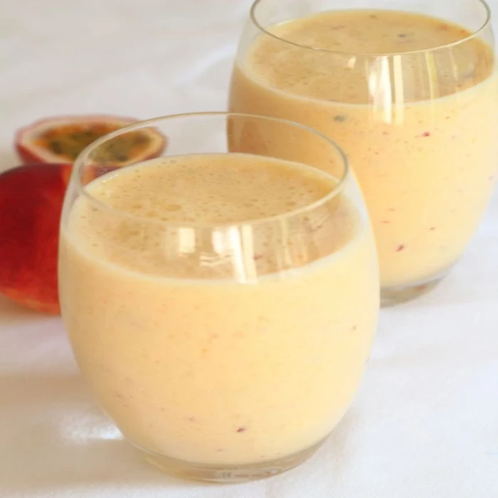 Passion Fruit Peach Caramel Shake